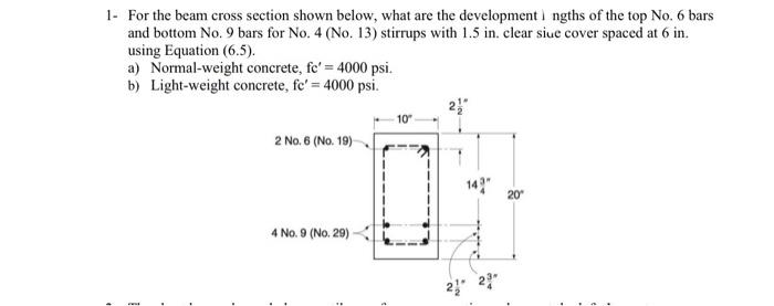 Solved For the beam cross section shown below, what are the | Chegg.com