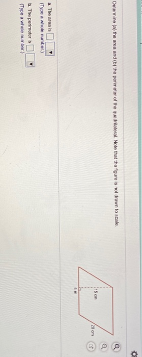 Solved Determine (a) The Area And (b) The Perimeter Of The | Chegg.com