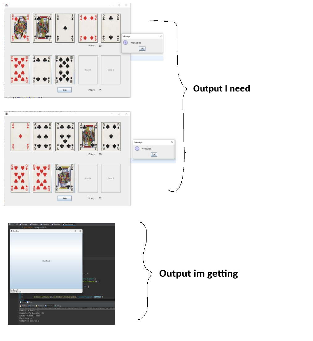 Solved CAN SOMEONE PLEASE DESING THE GUI FOR THE BELOW GAME | Chegg.com