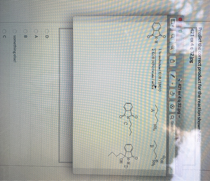 Solved Predict The Correct Product For The Reaction Shown Chegg Com
