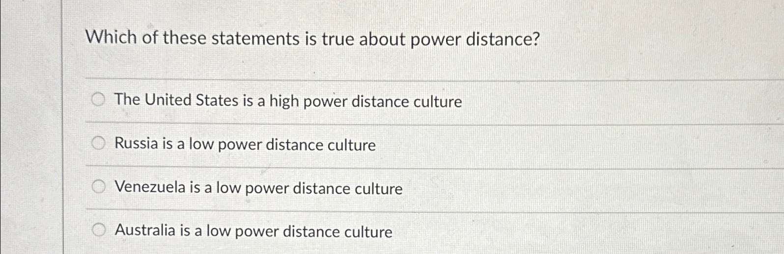 Solved Which of these statements is true about power | Chegg.com