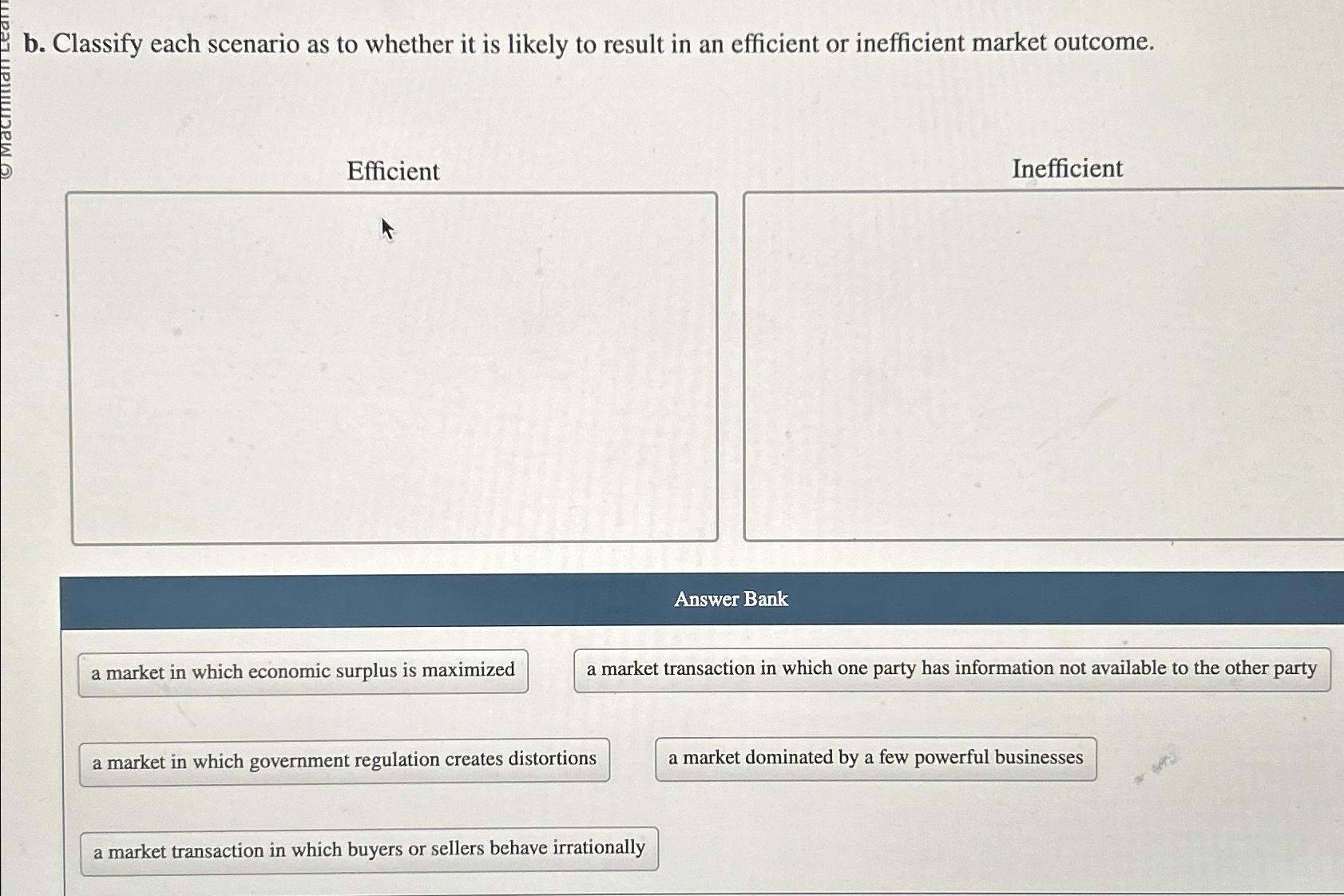 Solved b. ﻿Classify each scenario as to whether it is likely | Chegg.com