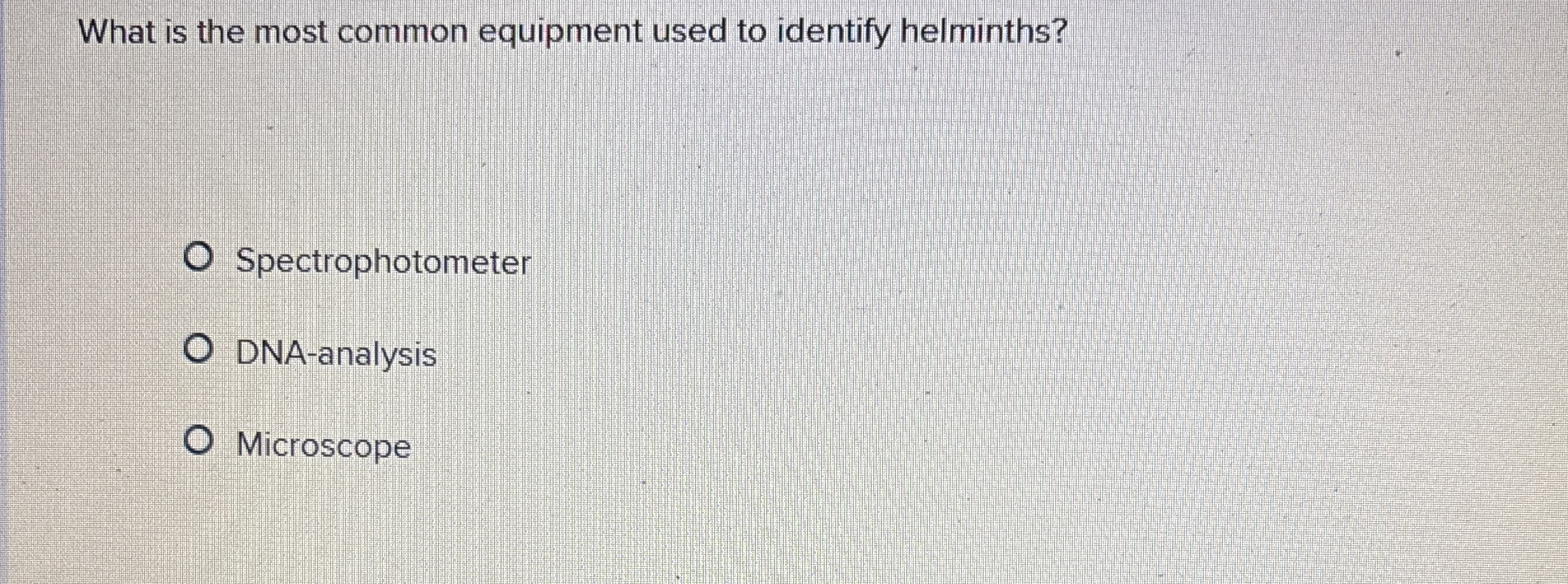 Solved What is the most common equipment used to identify
