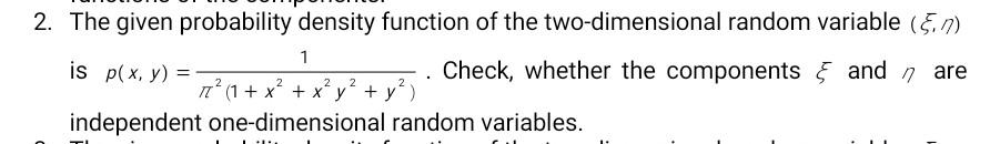 Solved 2 The Given Probability Density Function Of The Chegg Solved 2 The Given Probability Density Function Of The Chegg