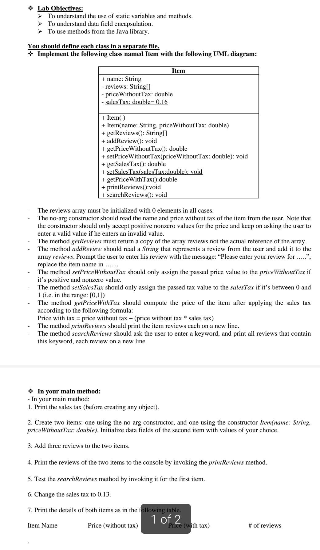 solved-lab-obiectives-to-understand-the-use-of-static-chegg