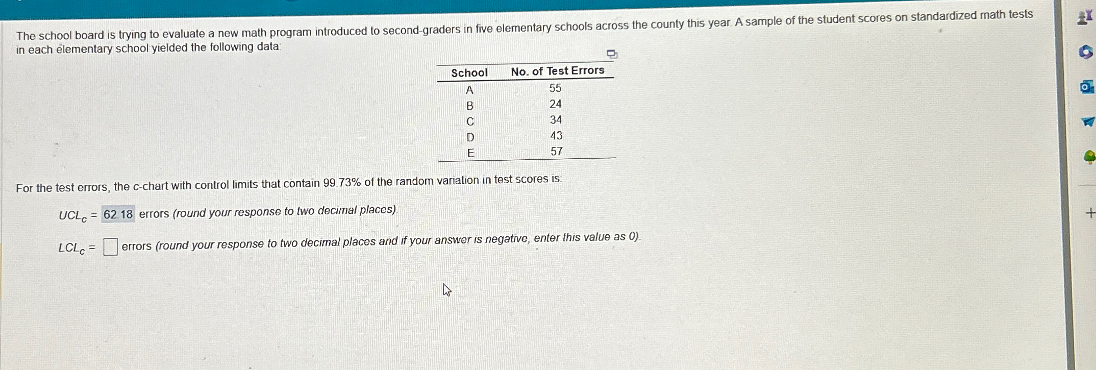 Solved the school board is trying to evaluate a new math chegg