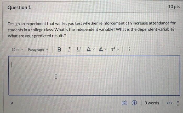 Solved Question 1 10 pts Design an experiment that will let | Chegg.com