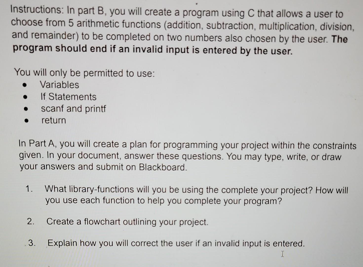 Solved Instructions: In Part B, You Will Create A Program | Chegg.com