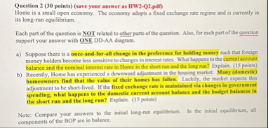 Solved Question 2 (30 ﻿points) (save your answer as | Chegg.com