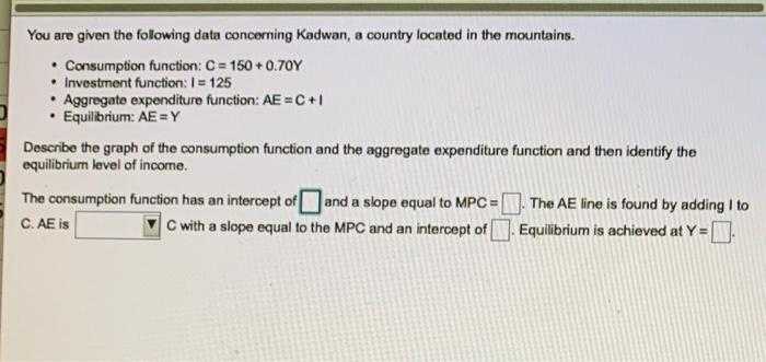 Solved You are given the following data concerning Kadwan, a | Chegg.com
