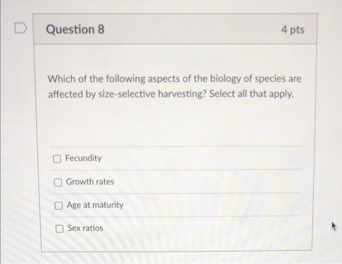 Solved Question 8 4 pts Which of the following aspects of | Chegg.com