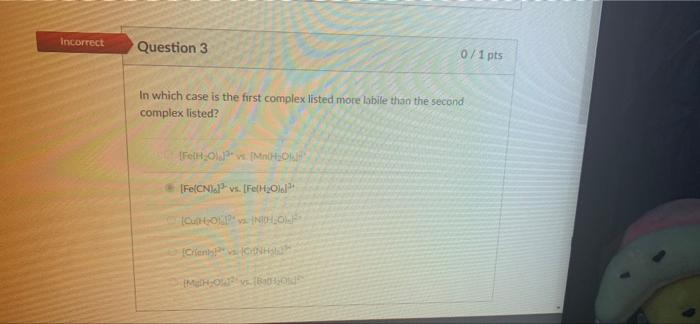 Solved Incorrect Question 3 0/1 pts In which case is the | Chegg.com