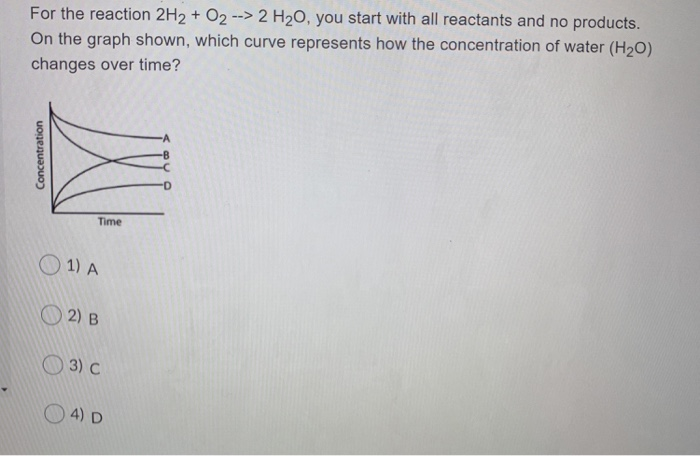 Solved For the reaction 2H2 + O2 --> 2 H20, you start with | Chegg.com