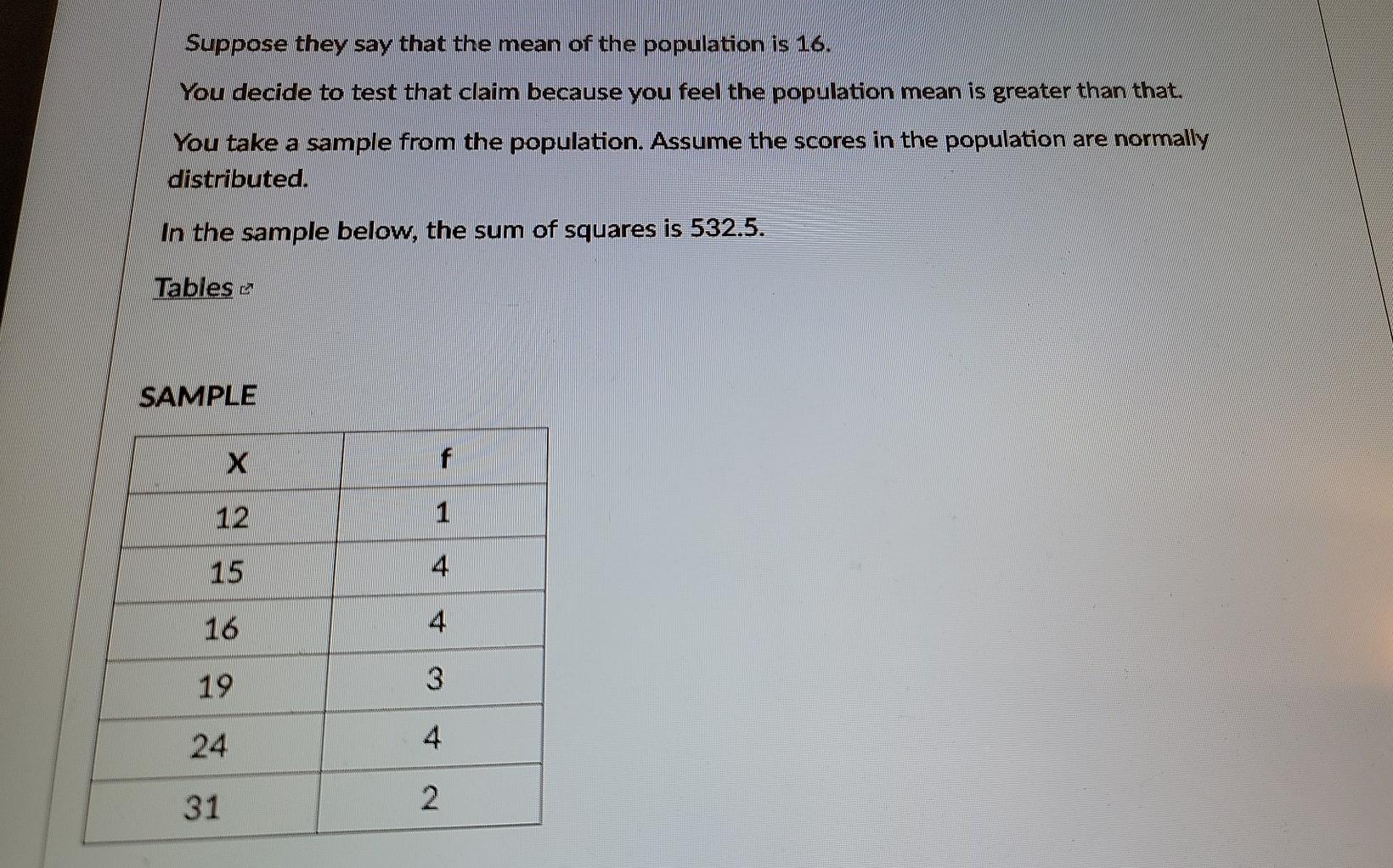 Solved Suppose they say that the mean of the population is | Chegg.com