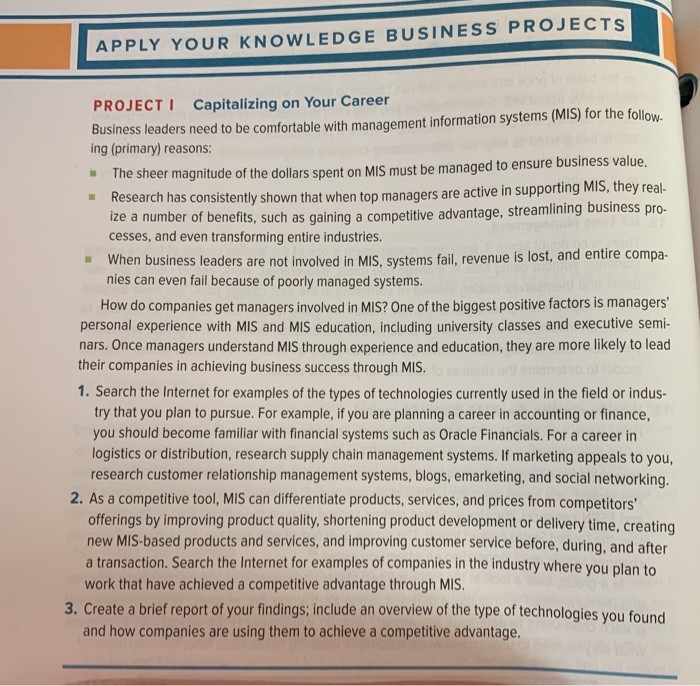 knowledge matters business plan project answers