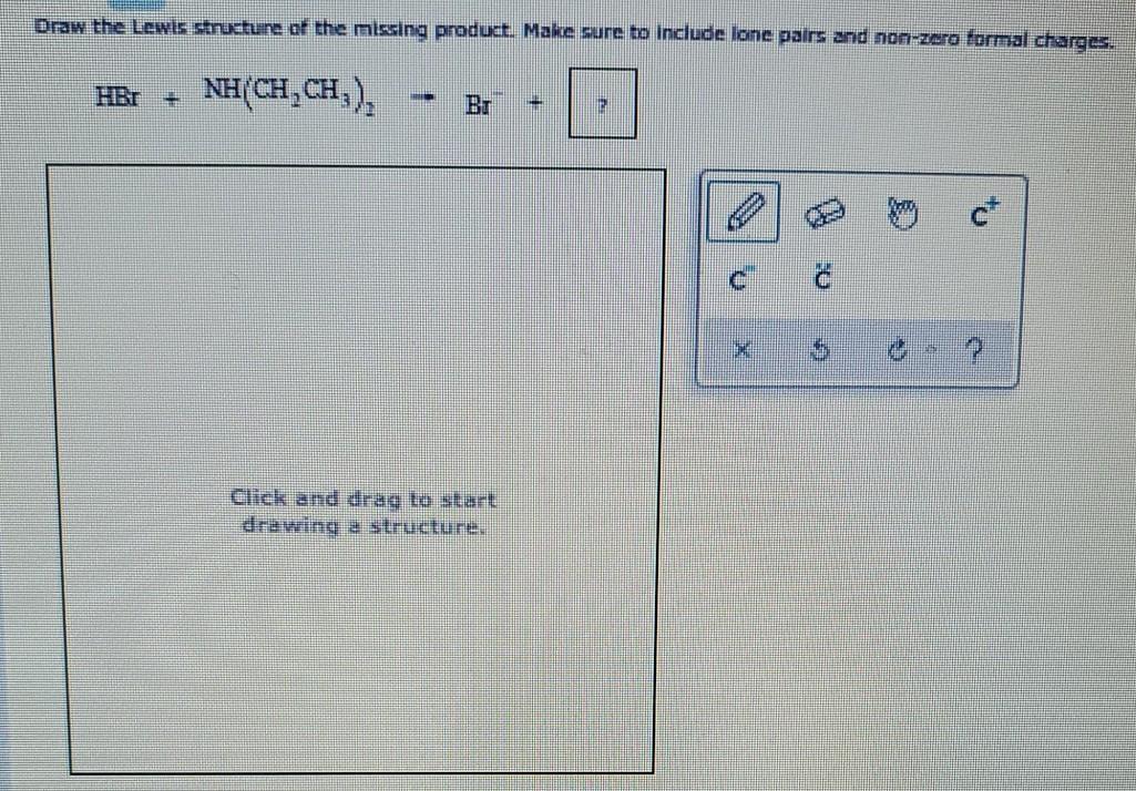 Solved Draw the Lewis structure of the missing product. Make