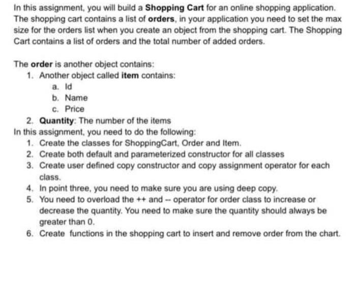 assignment about online shopping