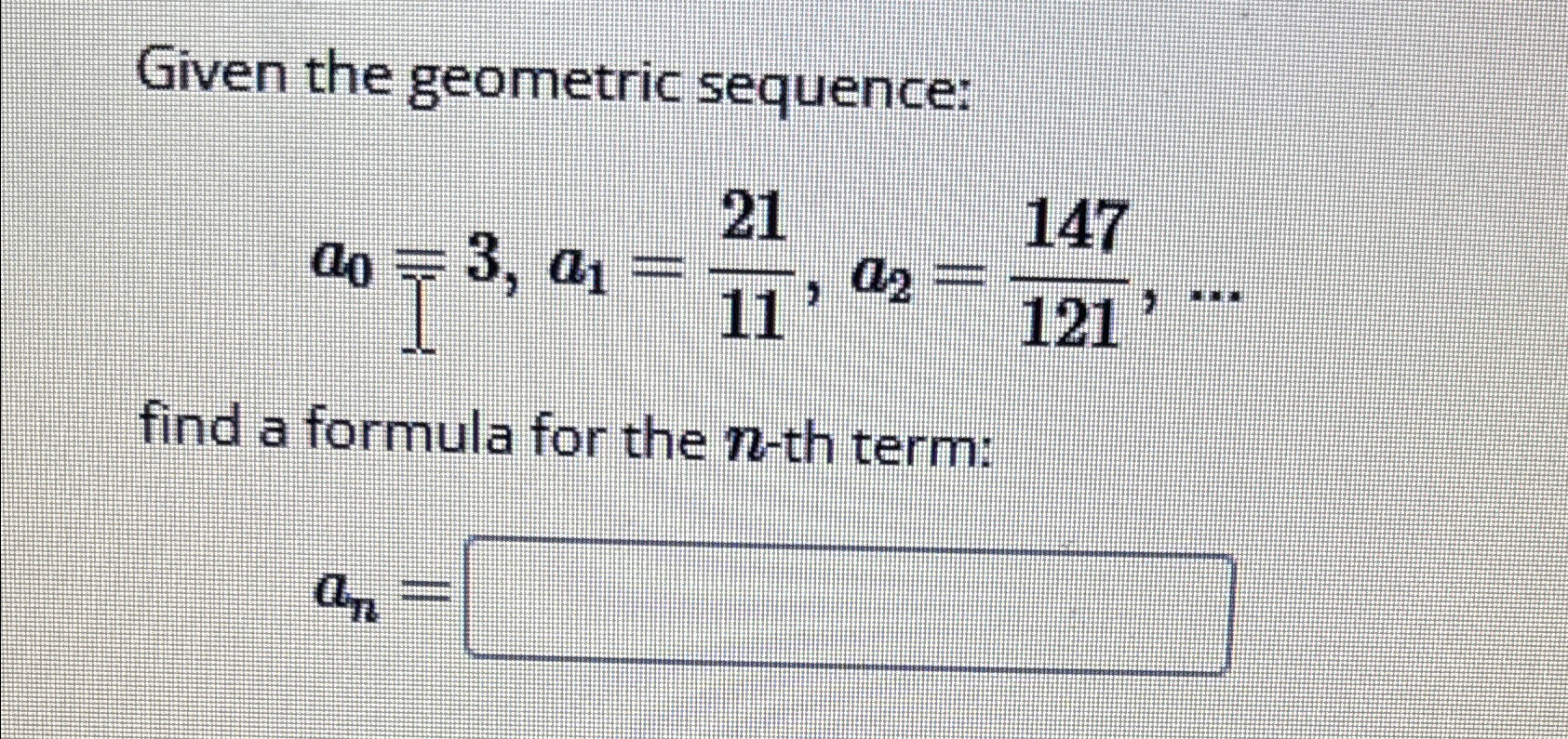 Solved Given the geometric | Chegg.com