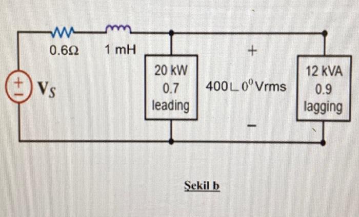 Solved Calculate the Vs rms voltage value and the active and | Chegg.com