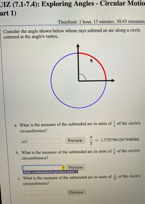 Solved JIZ (7.1-7.4): Exploring Angles - Circular Motic art | Chegg.com