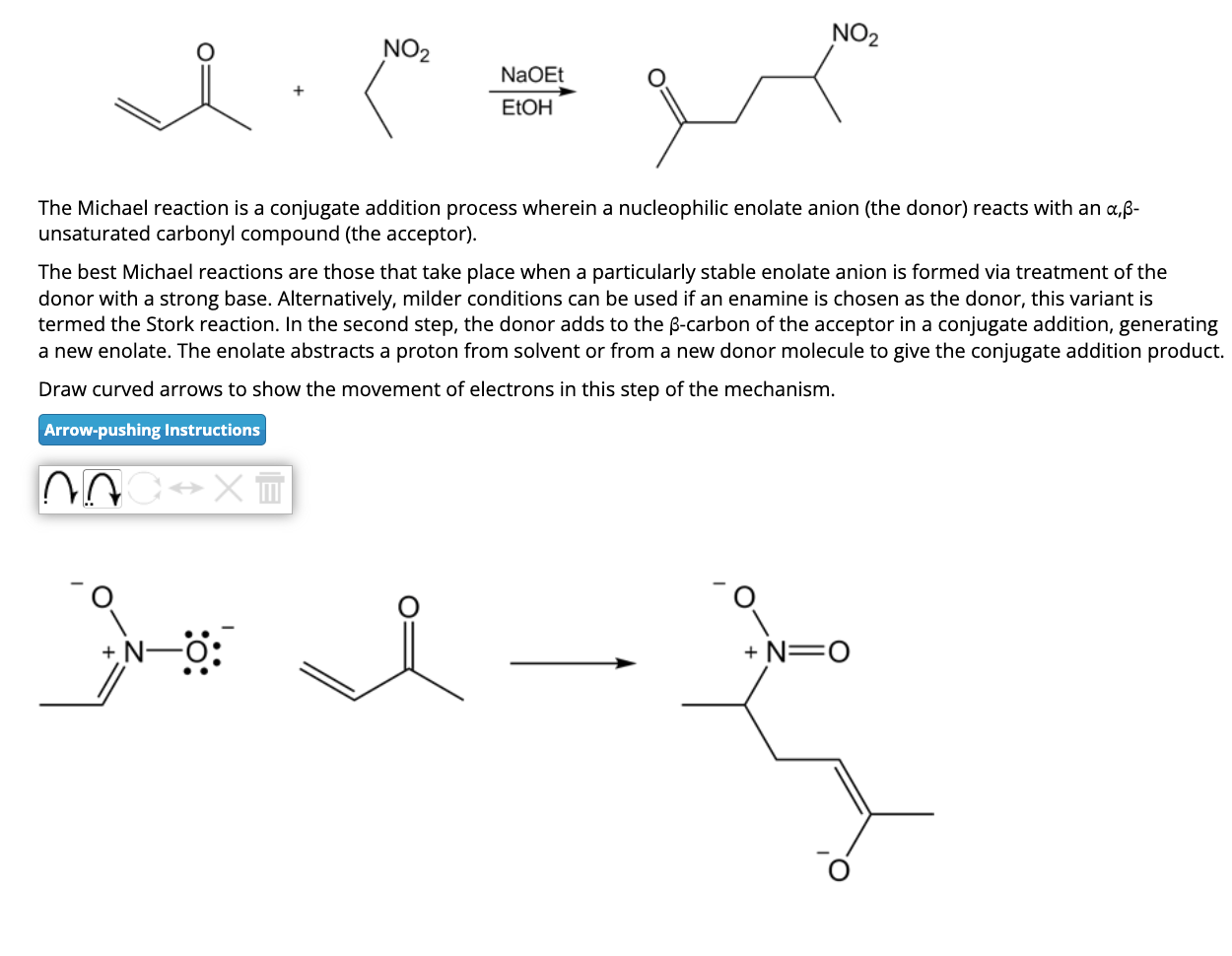 Solved The Michael reaction is a conjugate addition process | Chegg.com