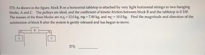 solved-373-as-shown-in-the-figure-block-b-on-a-horizontal-chegg