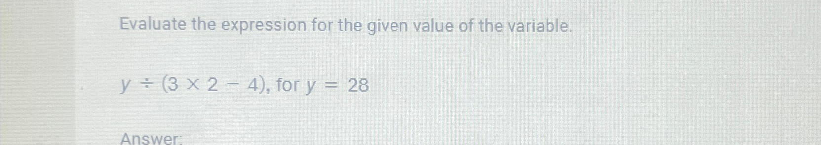 Solved Evaluate the expression for the given value of the | Chegg.com