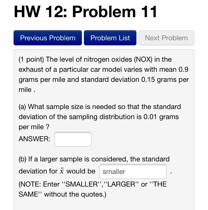 Solved HW 12: Problem 9 Previous Problem Problem List Next | Chegg.com