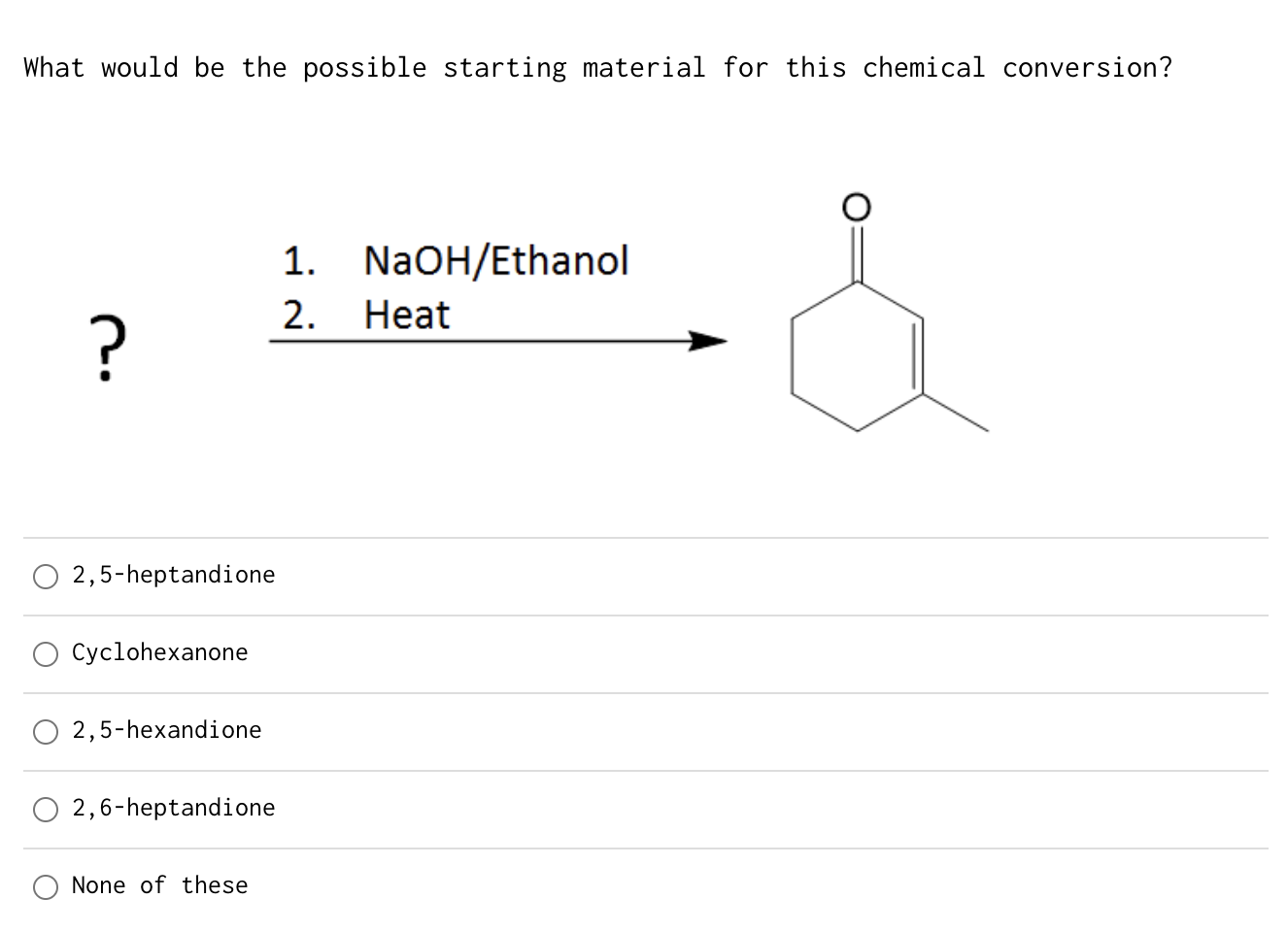 Solved What would be the possible starting material for this | Chegg.com