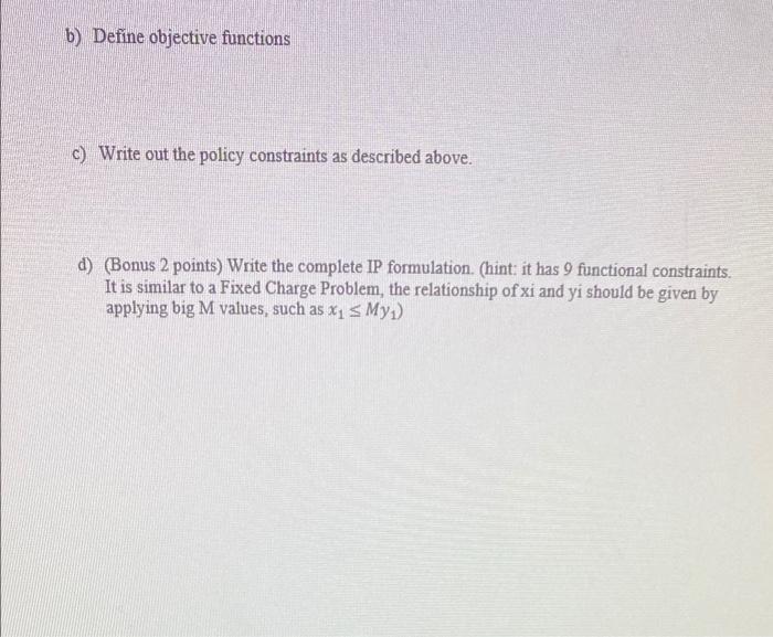 4 4 Points 1 1 2 2 Points Integer Programming Chegg