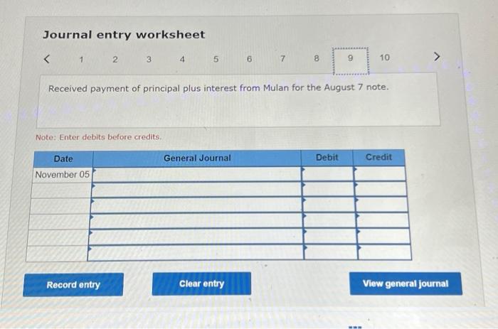 Solved Journal entry worksheetJournal entry worksheet 6789 | Chegg.com