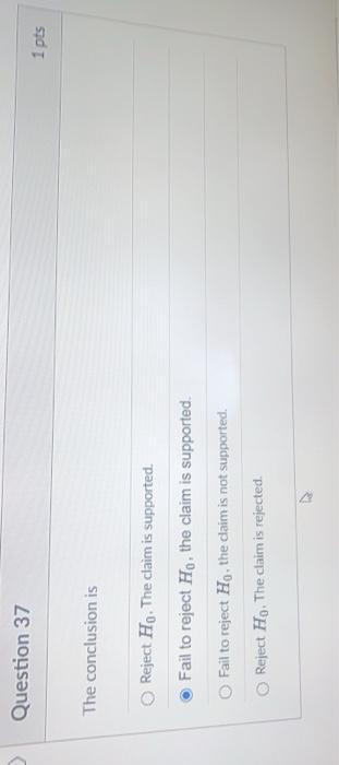 Solved Question 34 1 pts Use the following to answer 34 - | Chegg.com