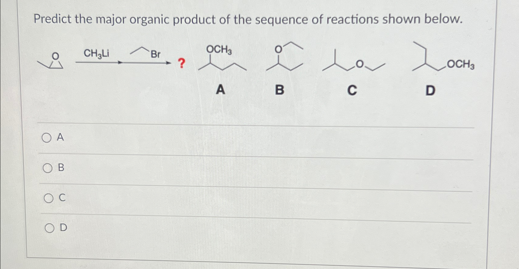 Solved Predict The Major Organic Product Of The Sequence Of