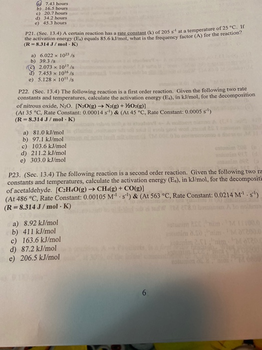 Solved 7 43 Hours B 16 5 Hours C 7 Hours D 34 2 Hou Chegg Com