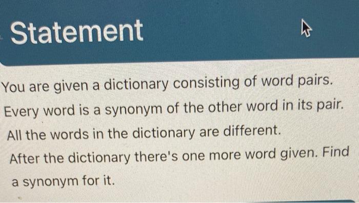 Solved Output: Actual You are given a dictionary consisting | Chegg.com