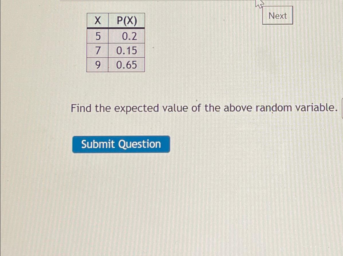 Solved \table[[x,P(x) | Chegg.com