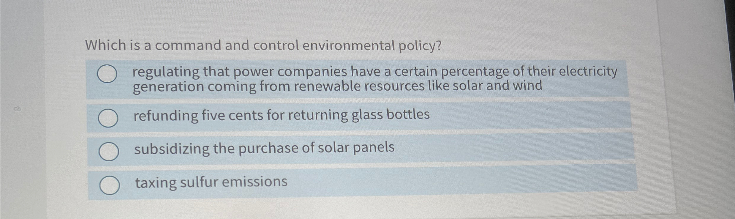 Solved Which is a command and control environmental
