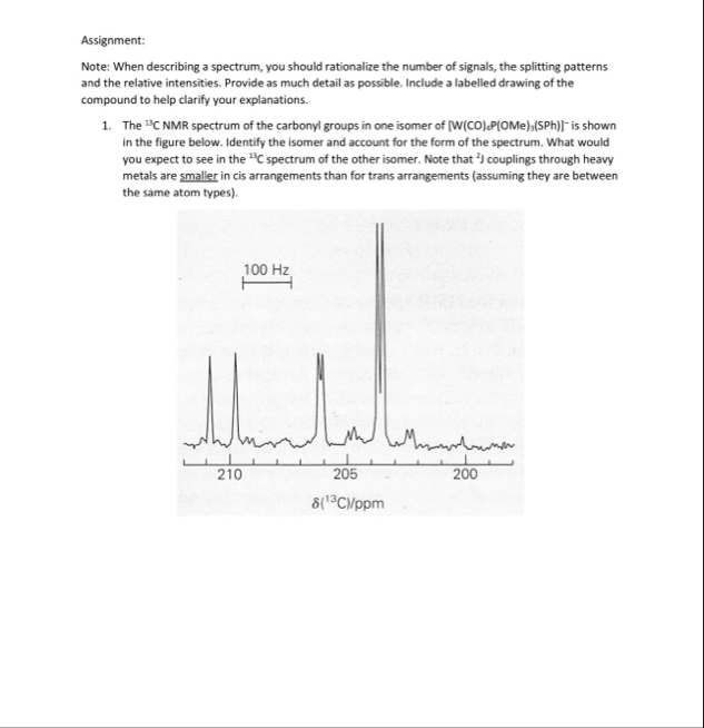 Solved Assignment:Note: When describing a spectrum, you | Chegg.com