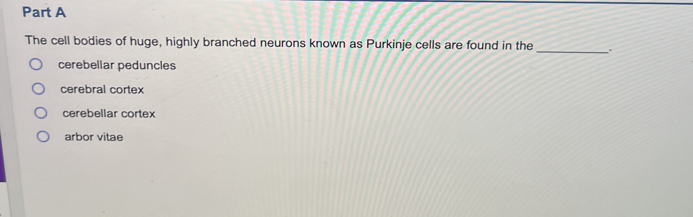 Solved Part AThe cell bodies of huge, highly branched
