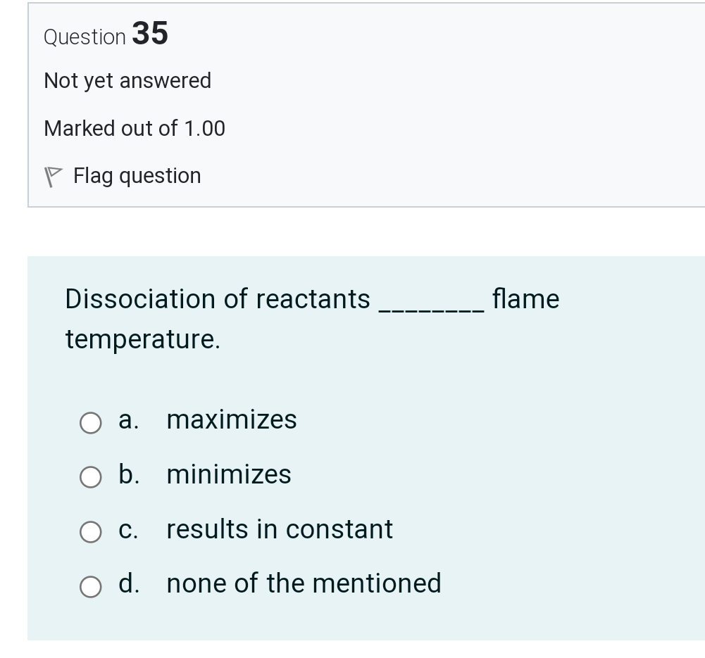 Solved Question 30 Not yet answered Marked out of 1.00 P | Chegg.com
