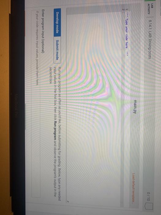 Solved 8 14 LAB Driving Costs Driving Is Expensive Write A Chegg
