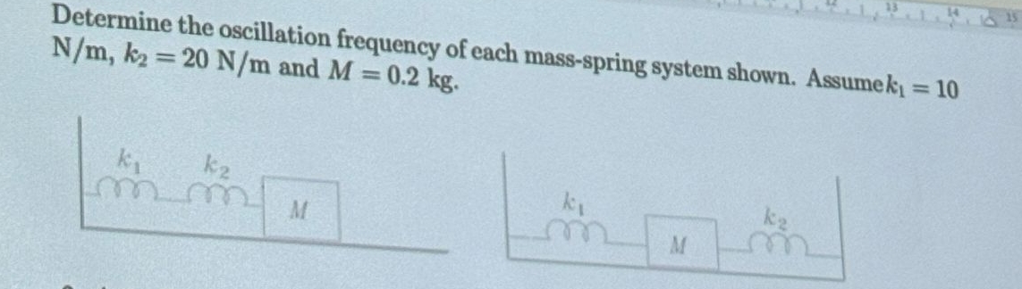 Solved Determine The Oscillation Frequency Of Each | Chegg.com