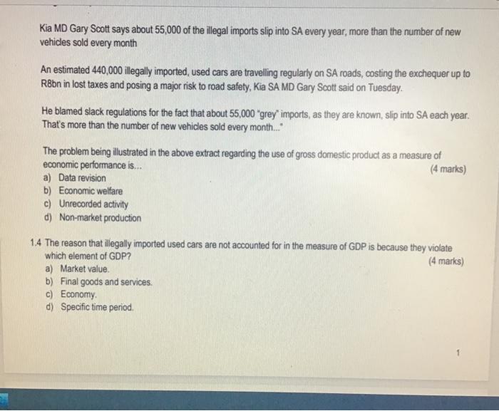 Solved Answer ALL questions in this section. Choose the most | Chegg.com