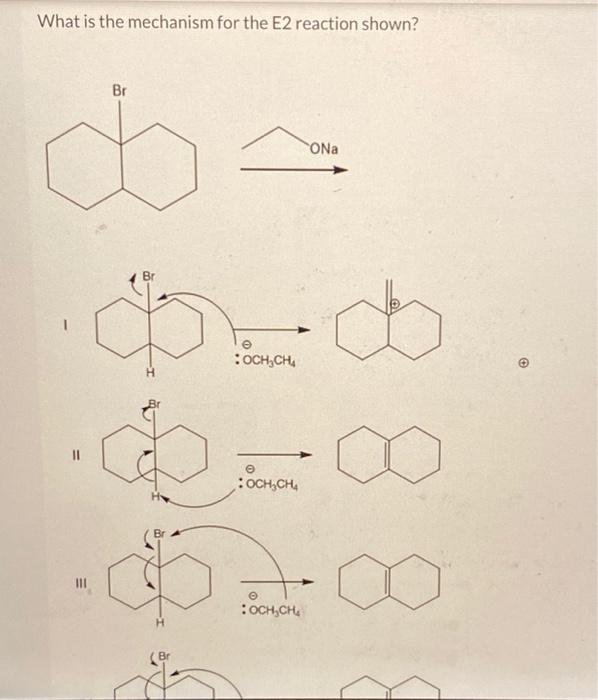 Solved What is the mechanism for the E2 reaction shown? Br d | Chegg.com