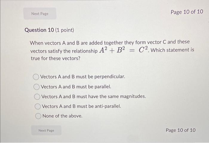 Solved When vectors A and B are added together they form | Chegg.com