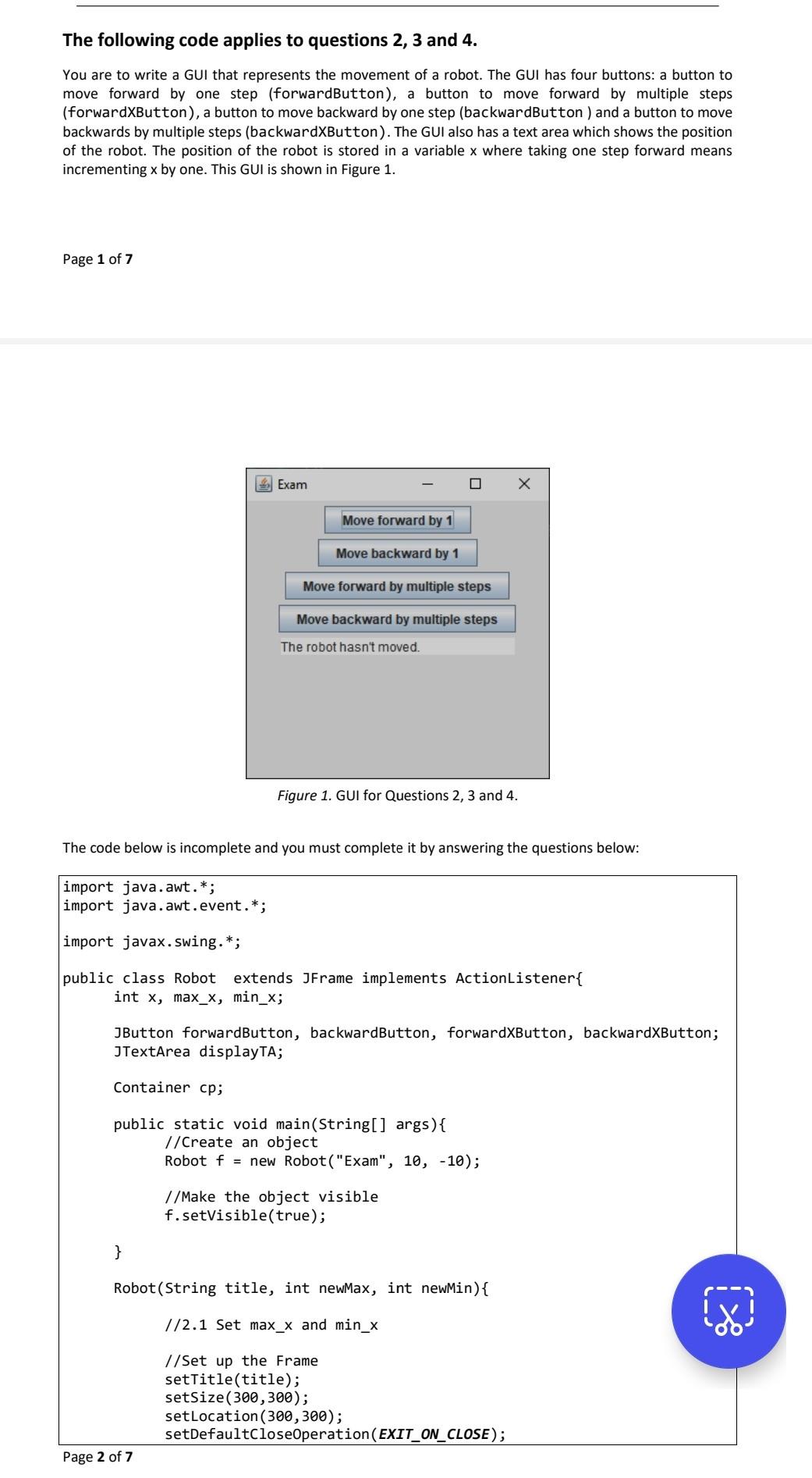 Solved The following code applies to questions 2,3 and 4 . | Chegg.com