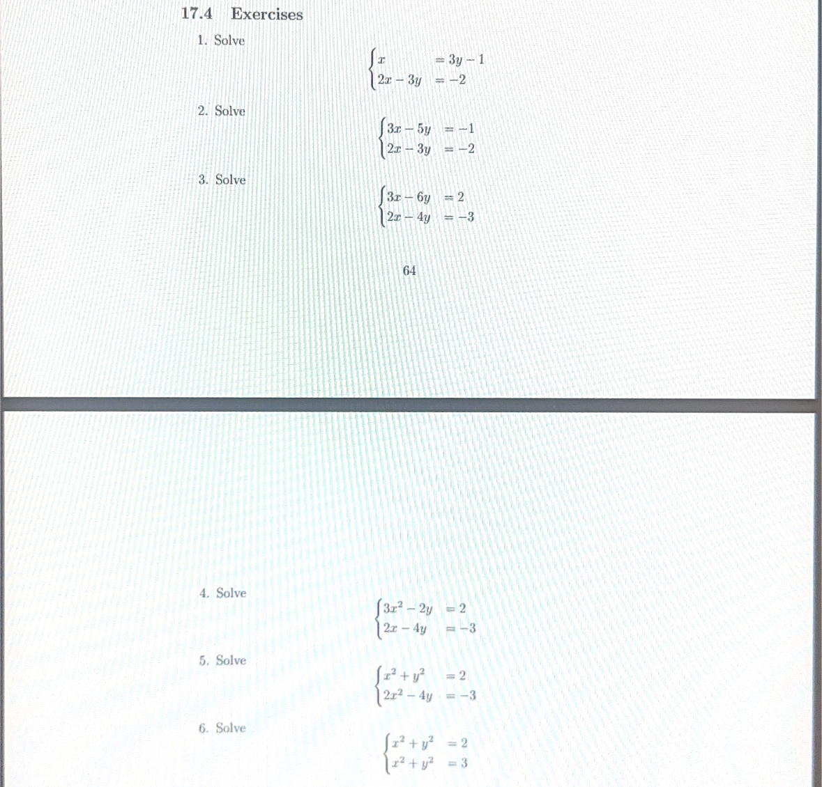 solve for x and y x 2y 3 4x 3y 2