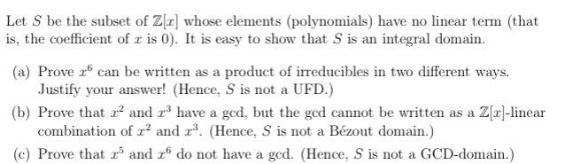 Solved (a) Prove z can be written as a product of | Chegg.com