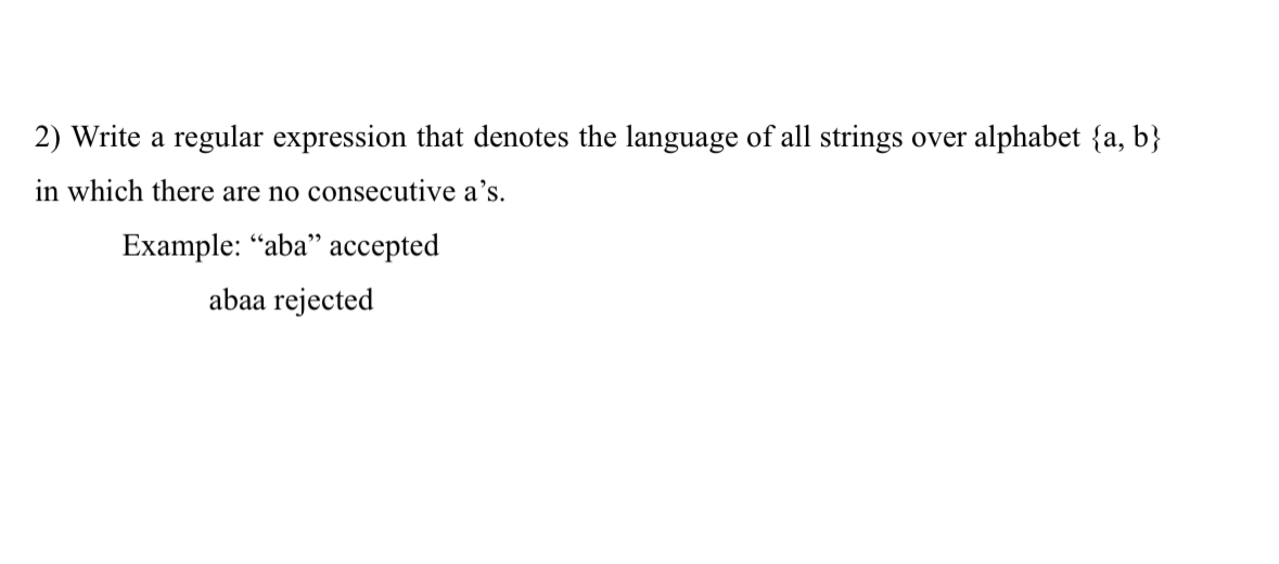 Solved Write a regular expression that denotes the language | Chegg.com