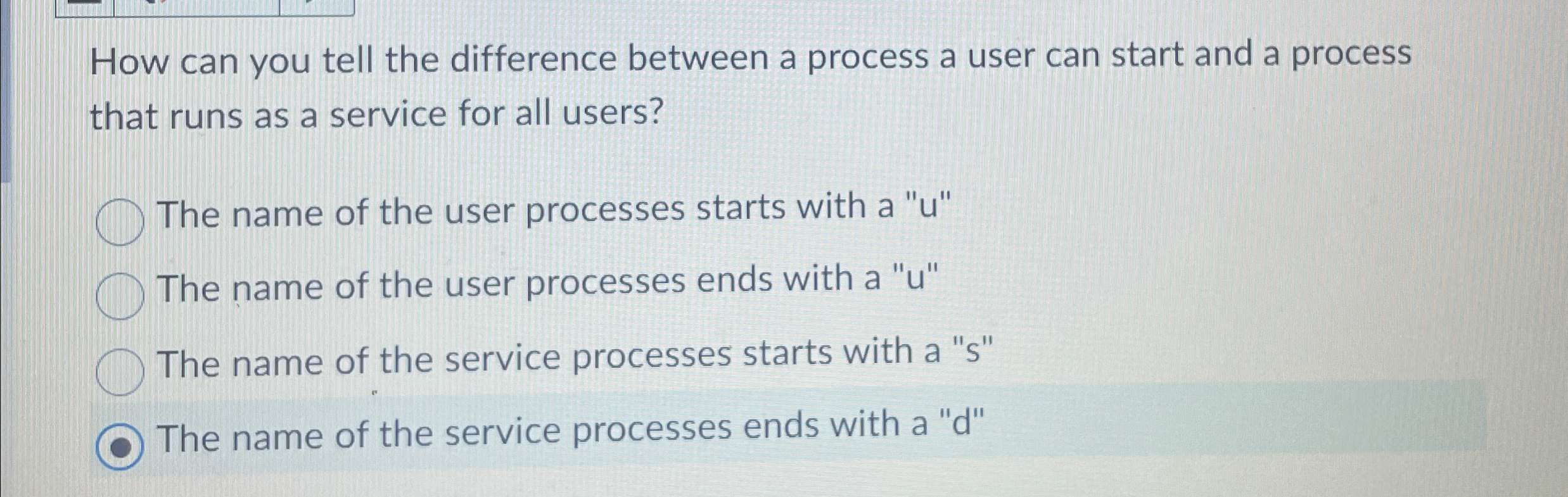 Solved How can you tell the difference between a process a | Chegg.com